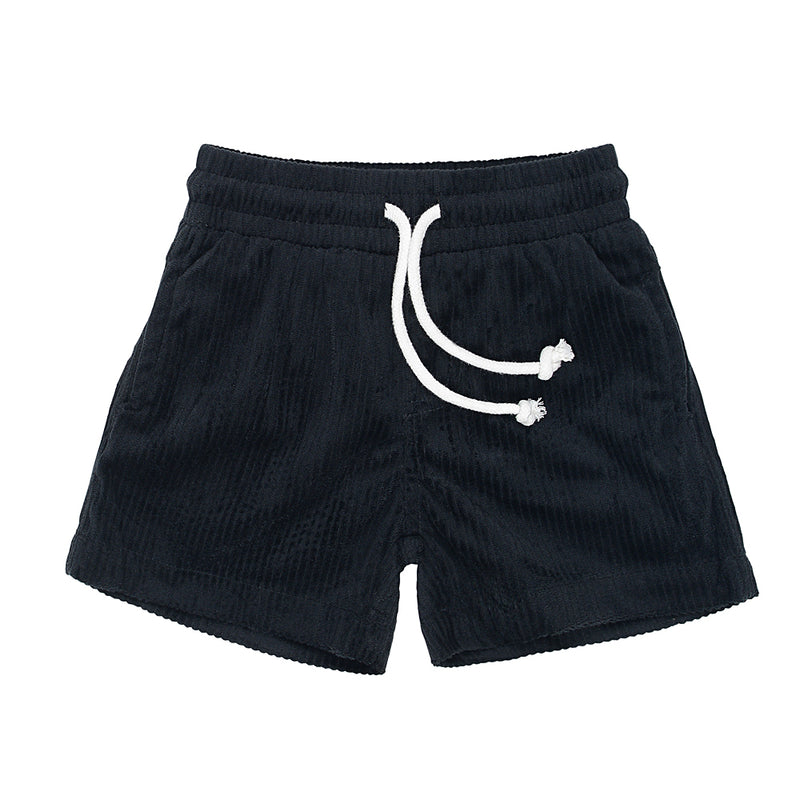 Onyx Corduroy Shorts