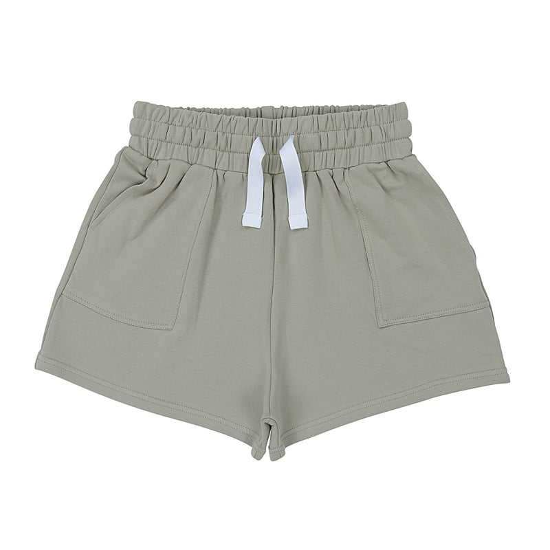 Olive Fleece Ladies Shorts