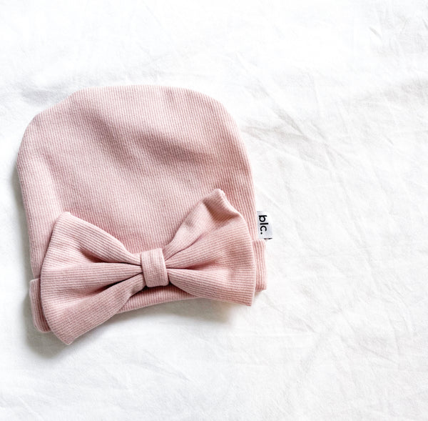 Peony Newborn Bow Beanie
