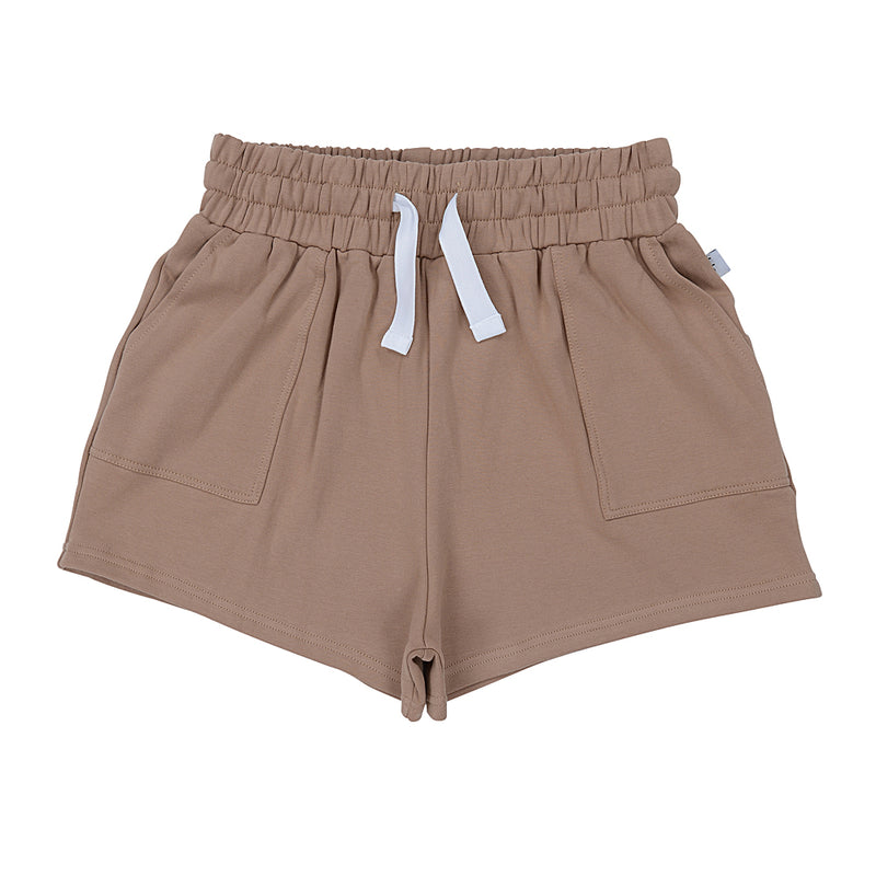 Caramel Fleece Ladies Shorts